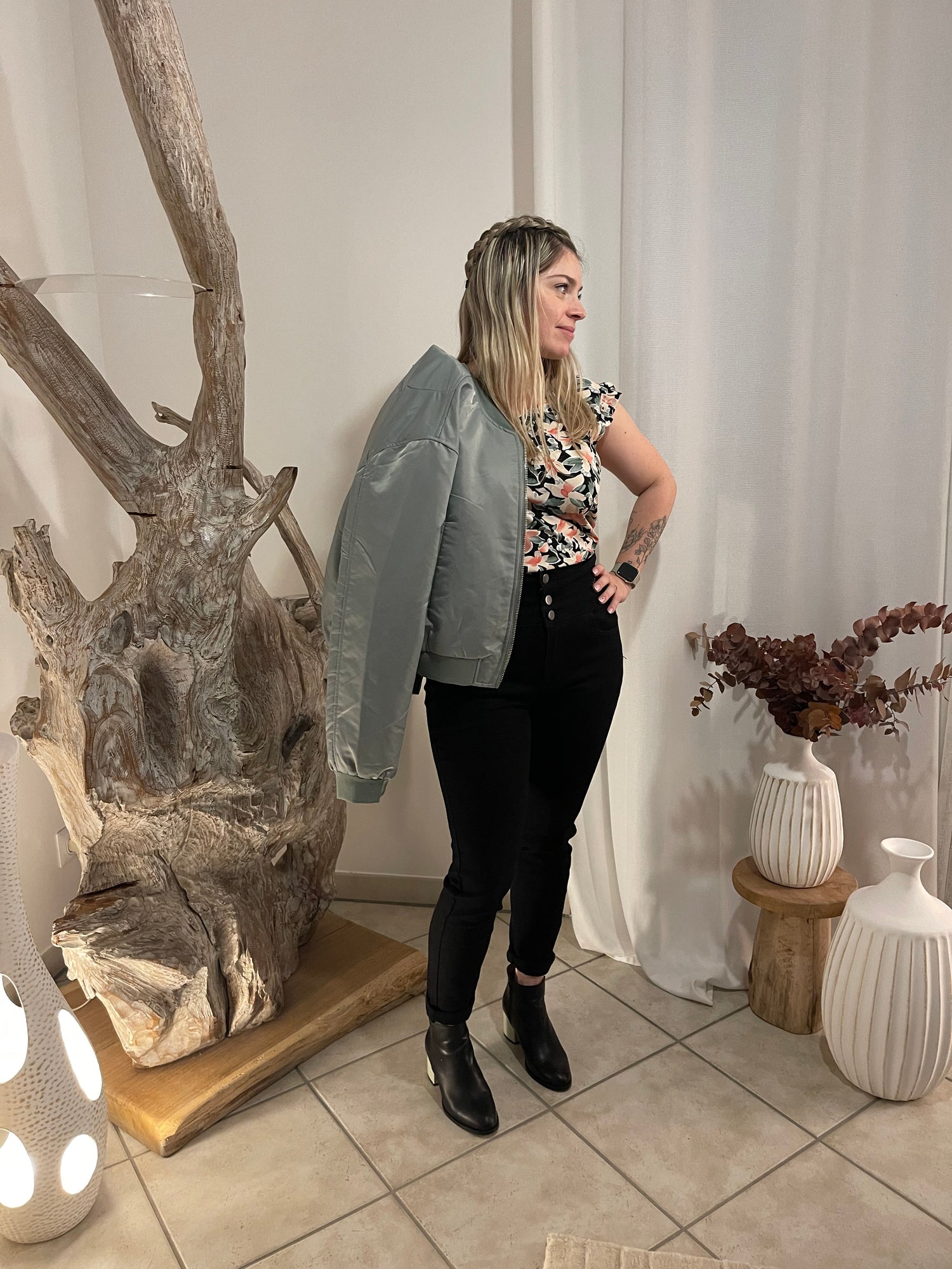 Veste vert pastel Manigance.fr