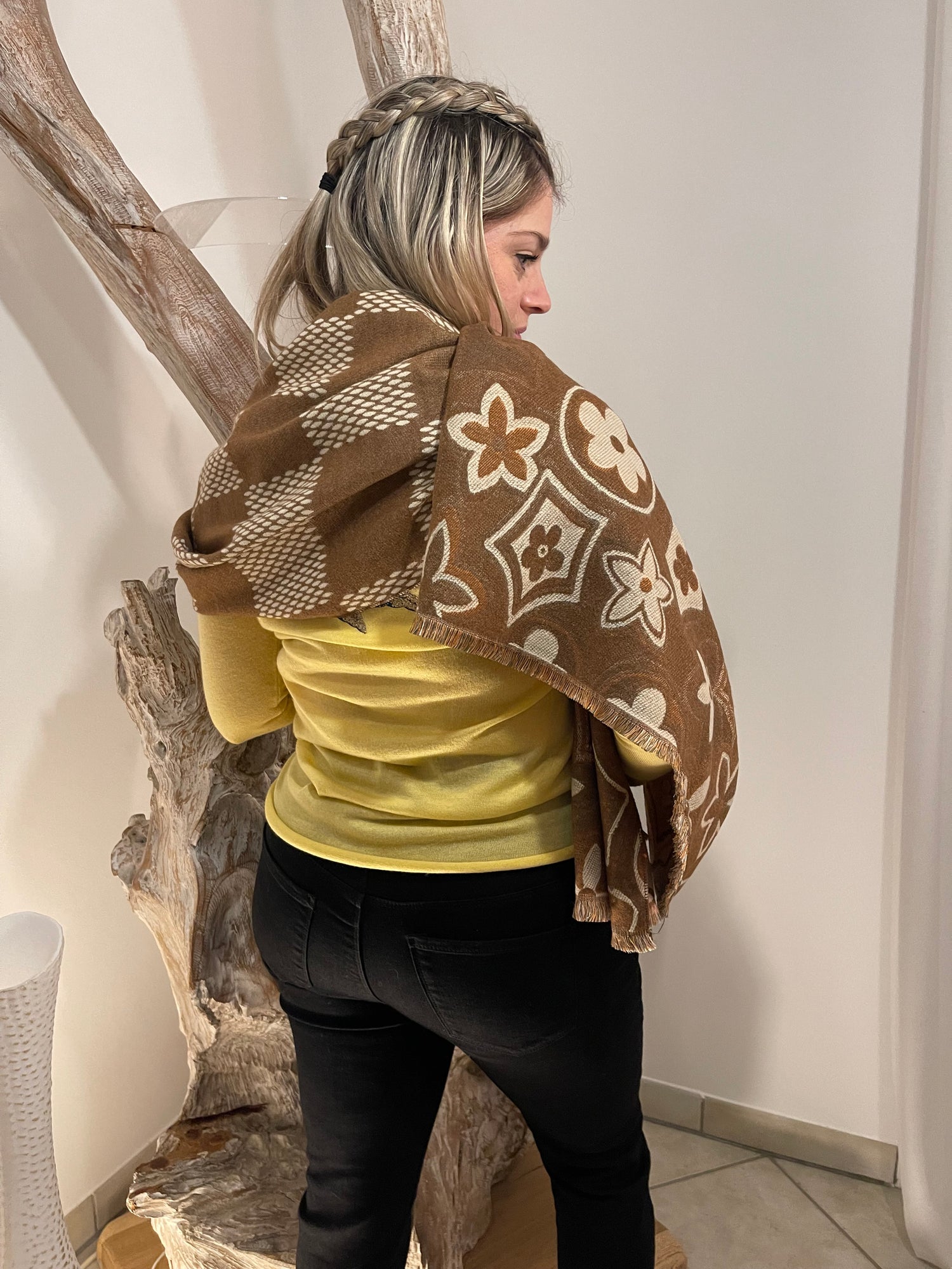 Echarpe à motif Manigance.fr