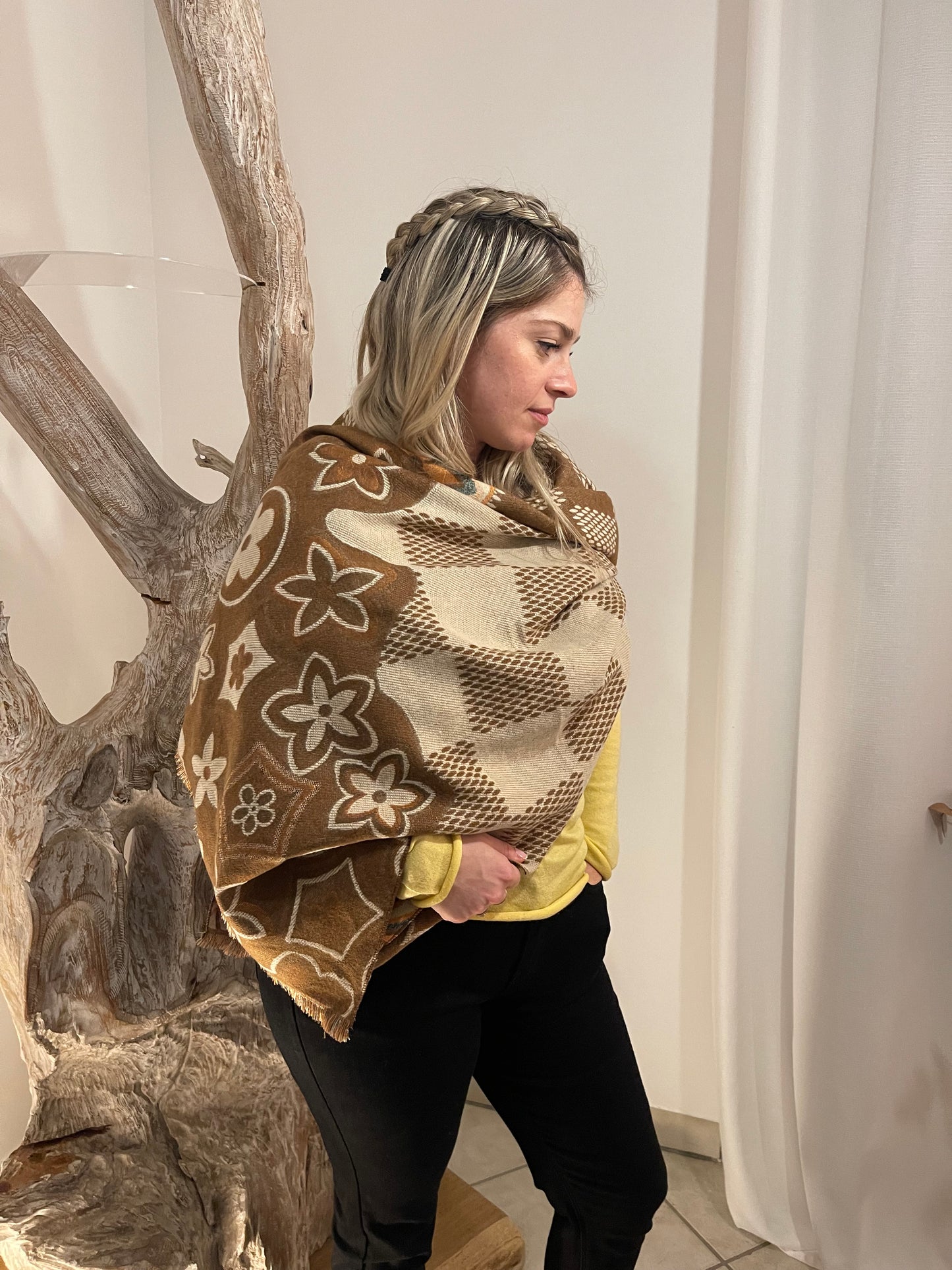 Echarpe à motif Manigance.fr