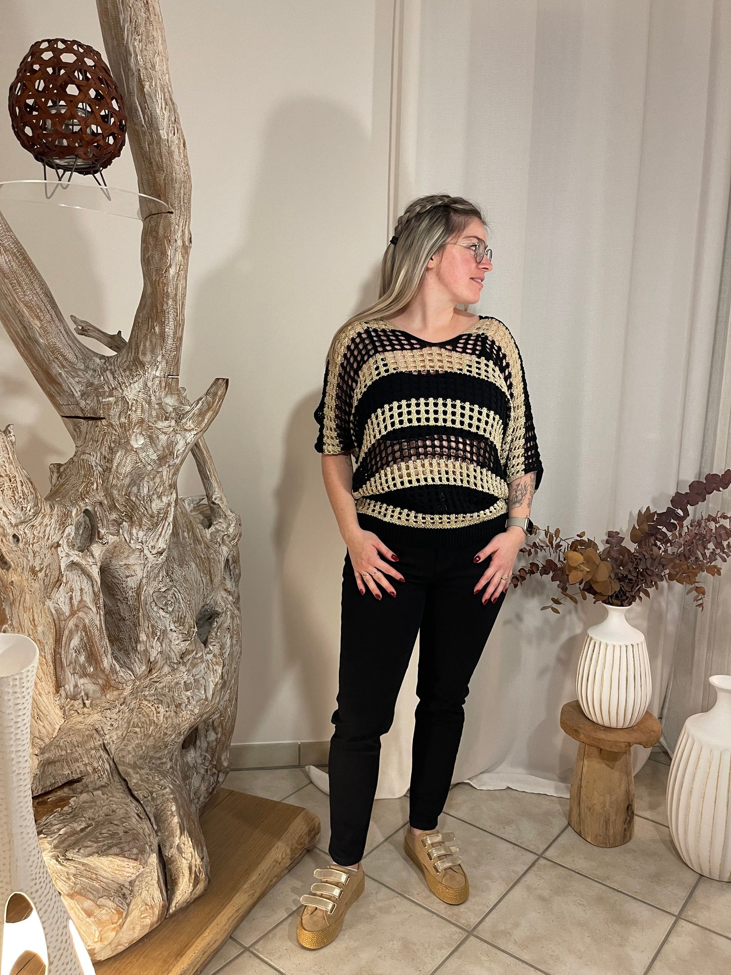 Pull Sable Doré Manigance.fr