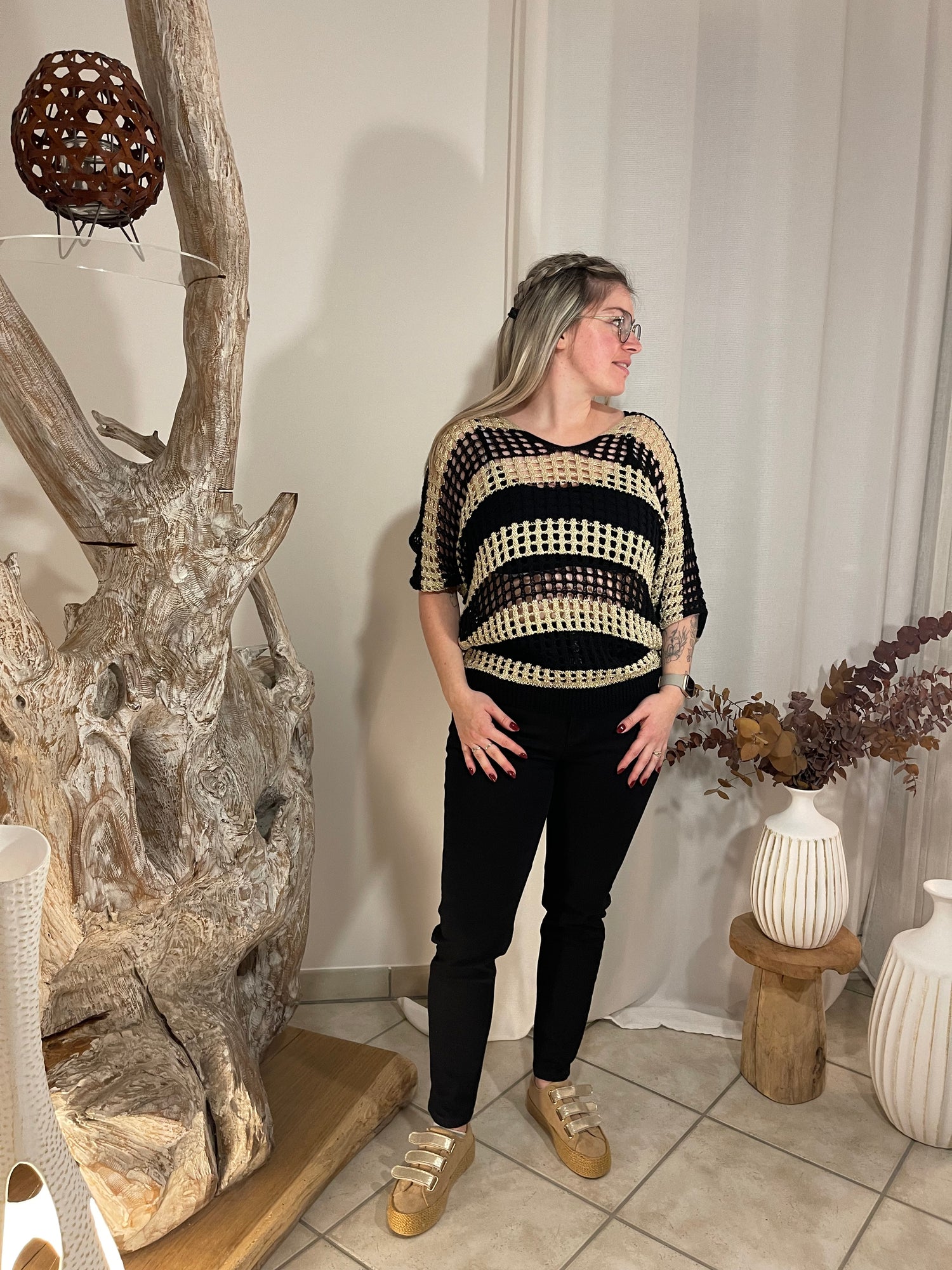 Pull Sable Doré Manigance.fr